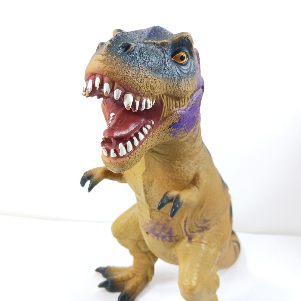 Animal Planet Tyrannosaurus Rex T-Rex Dinosaur Figure Tan Purple 2019 Blip LLC